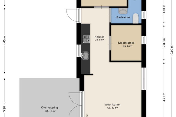 Plattegrond – Hof van Halenweg 2 604, Hooghalen