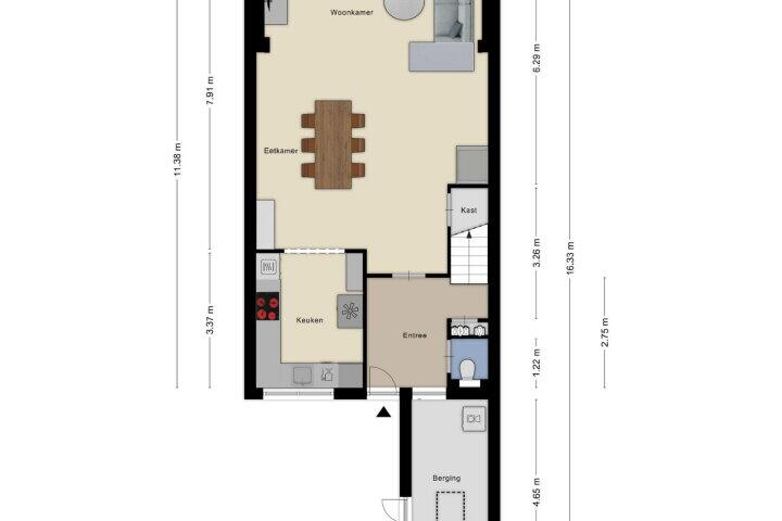 Plattegrond – Hof van Wezemaal 8, Bergen op Zoom