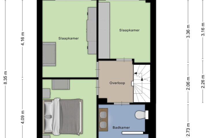 Plattegrond – Hof van Wezemaal 8, Bergen op Zoom