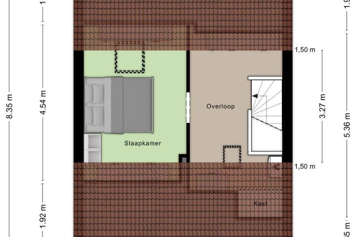 Plattegrond – Hof van Wezemaal 8, Bergen op Zoom