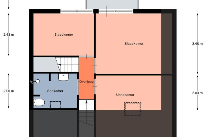 Plattegrond – Hofwijck 14, Roden