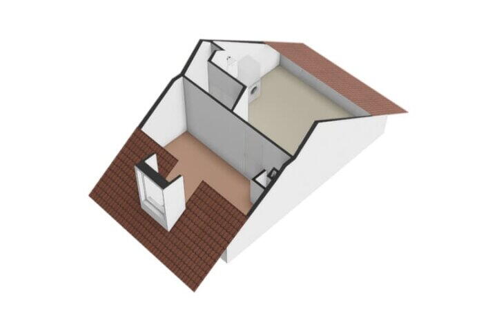 Plattegrond – Hoge Borgh 74, Leek