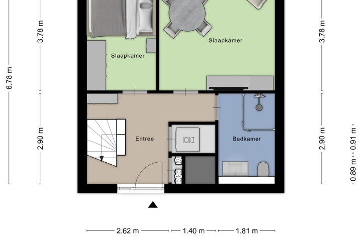 Plattegrond – Hogestede 110, Roosendaal