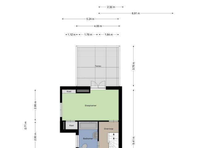 Plattegrond – Hogeweg 27, Velp (GE)