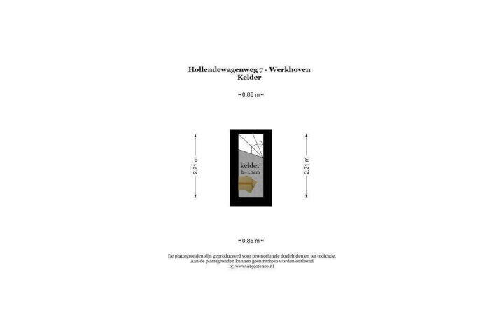 Plattegrond – Hollendewagenweg 7, Werkhoven