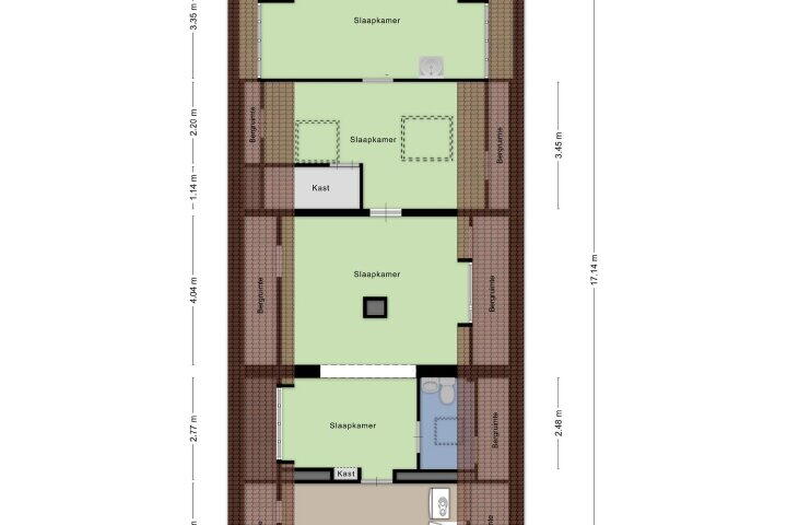 Plattegrond – Hollestraat 36, Nederasselt