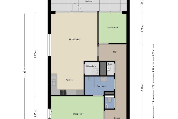 Plattegrond – Homberg 2519 K, Wijchen