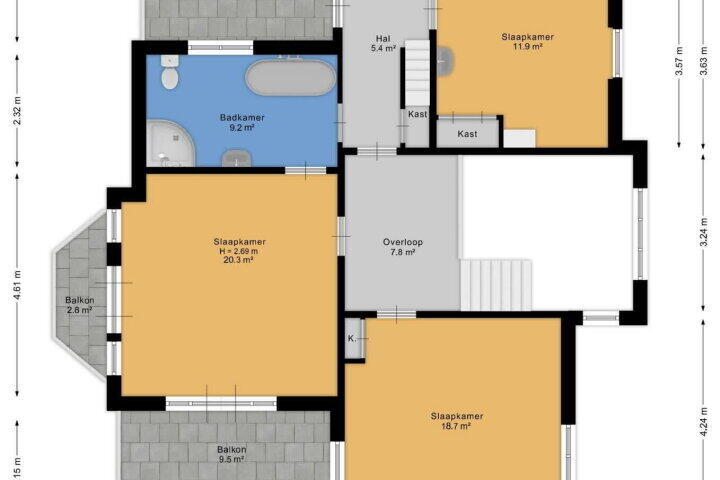 Plattegrond – Hoofdkade 7, Ter Apel