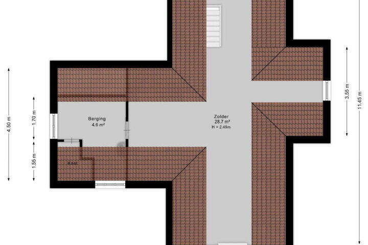 Plattegrond – Hoofdkade 7, Ter Apel