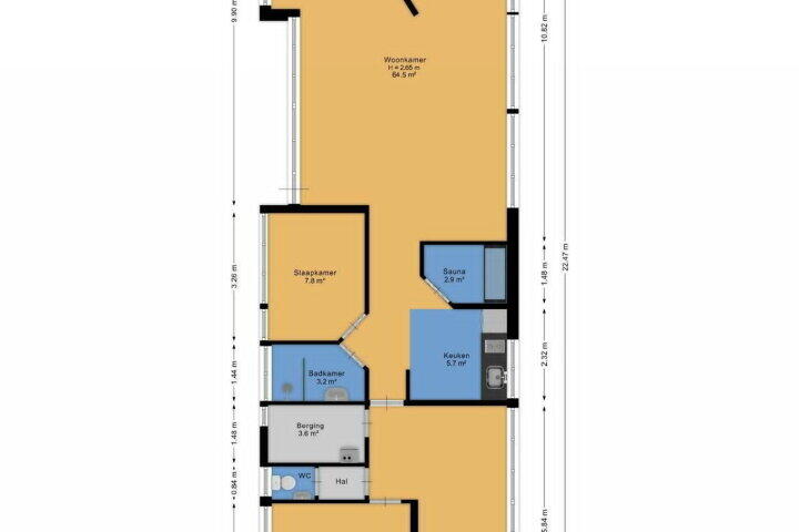 Plattegrond – Hoofdkade 7, Ter Apel