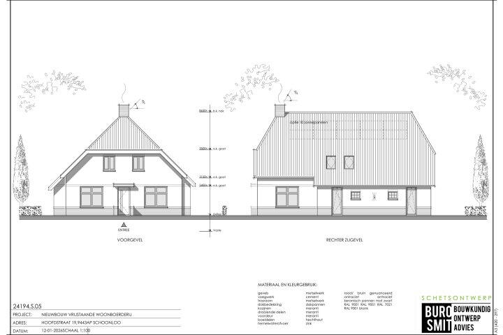 Plattegrond – Hoofdstraat 19, Schoonloo