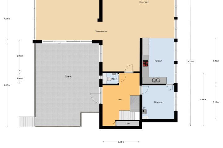 Plattegrond – Hoofdstraat 57, Landgraaf