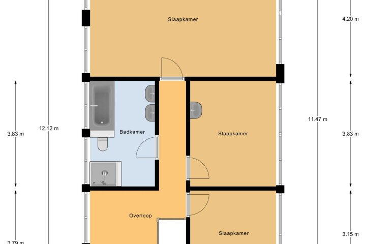 Plattegrond – Hoofdstraat 57, Landgraaf