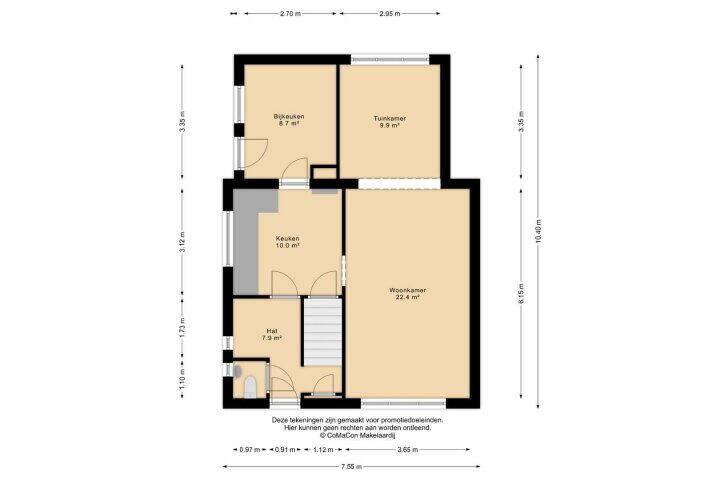 Plattegrond – Hoofdstraat 37, Lottum
