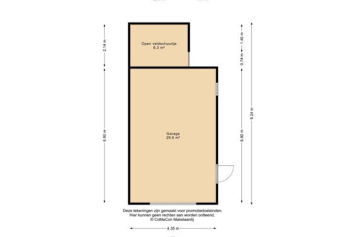 Plattegrond – Hoofdstraat 37, Lottum