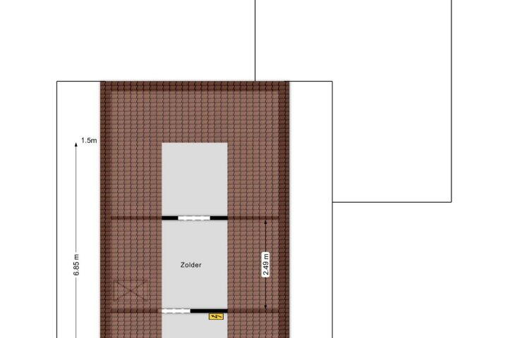Plattegrond – Hoofdvaart 8, Rucphen