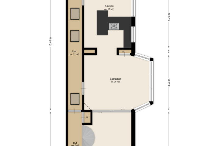 Plattegrond – Hoofdweg-Boven 2, Haulerwijk