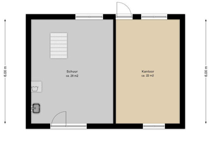 Plattegrond – Hoofdweg-Boven 2, Haulerwijk