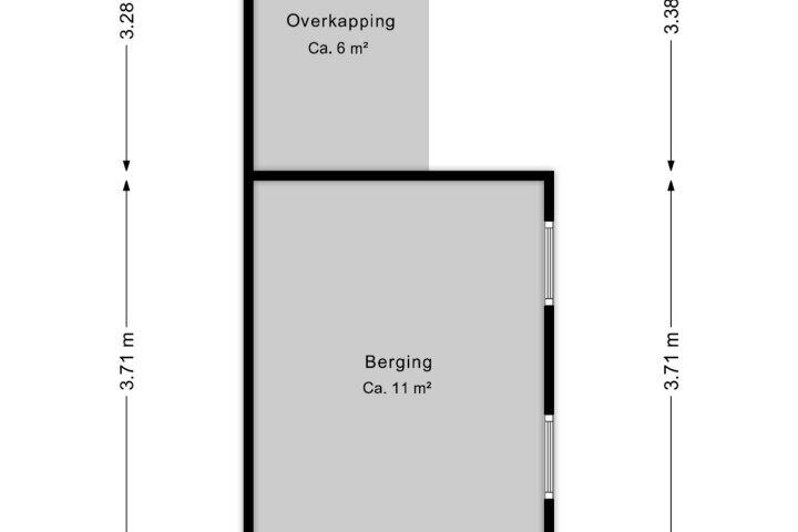 Plattegrond – Hoofdweg 18, Veenhuizen