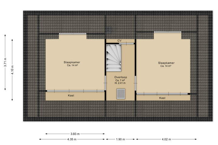 Plattegrond – Hoofdweg 62, Smilde