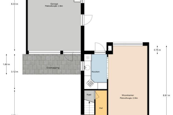 Plattegrond – Hoogeveenseweg 21, Meppel