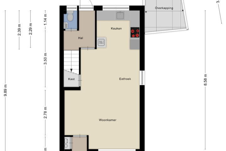 Plattegrond – Hoogmeer 1417, Wijchen