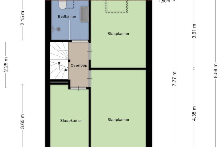 Plattegrond – Hoogmeer 1417, Wijchen