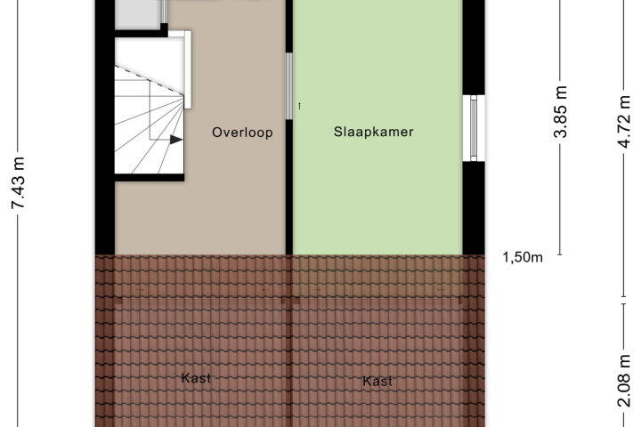 Plattegrond – Hoogmeer 1417, Wijchen