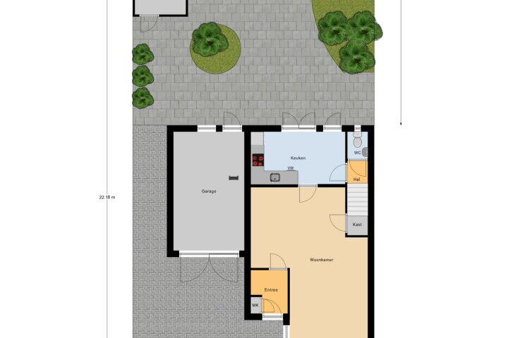 Plattegrond – Hoogmeer 1208, Wijchen