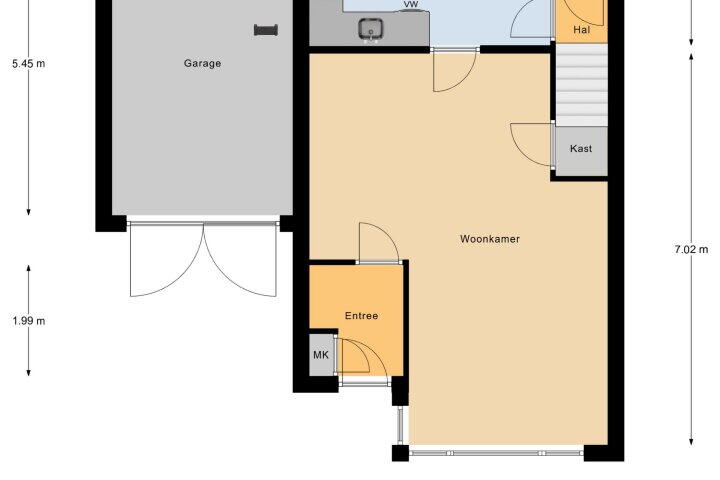 Plattegrond – Hoogmeer 1208, Wijchen