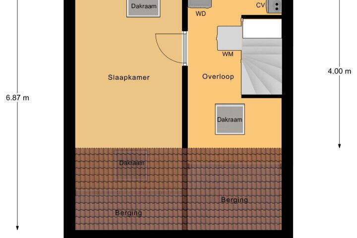 Plattegrond – Hoogmeer 1208, Wijchen