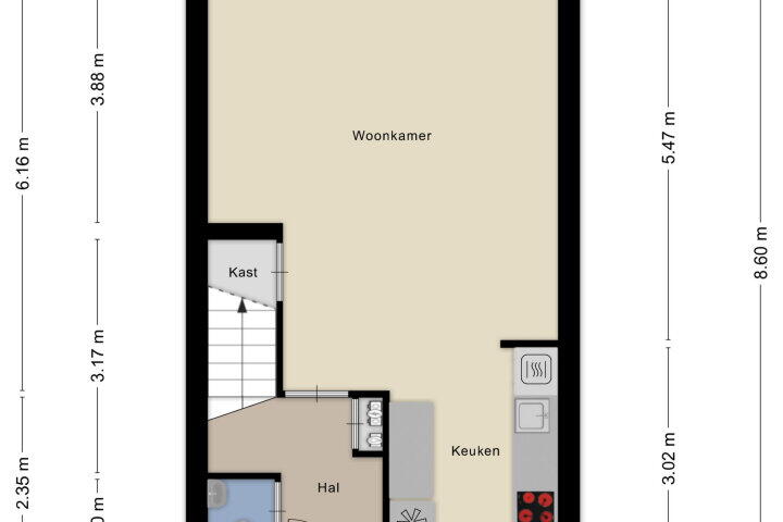 Plattegrond – Hoogmeer 1305, Wijchen