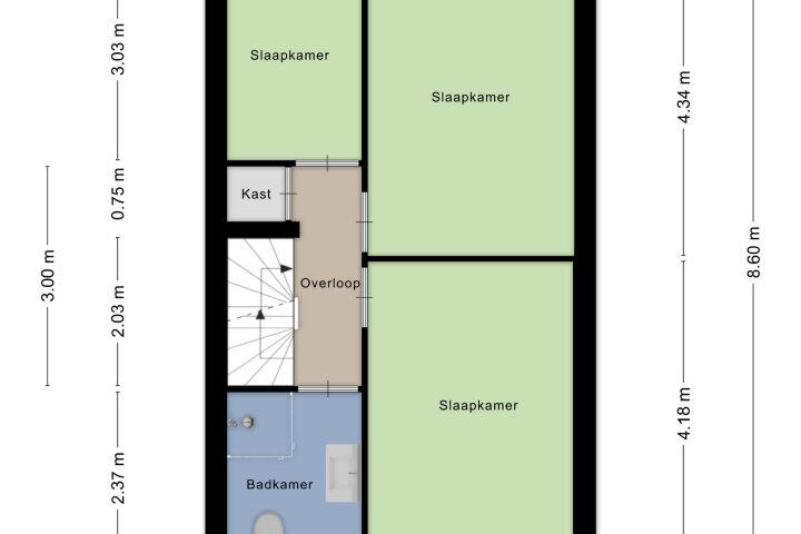 Plattegrond – Hoogmeer 1305, Wijchen