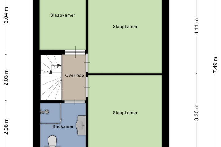 Plattegrond – Hoogmeer 2048, Wijchen