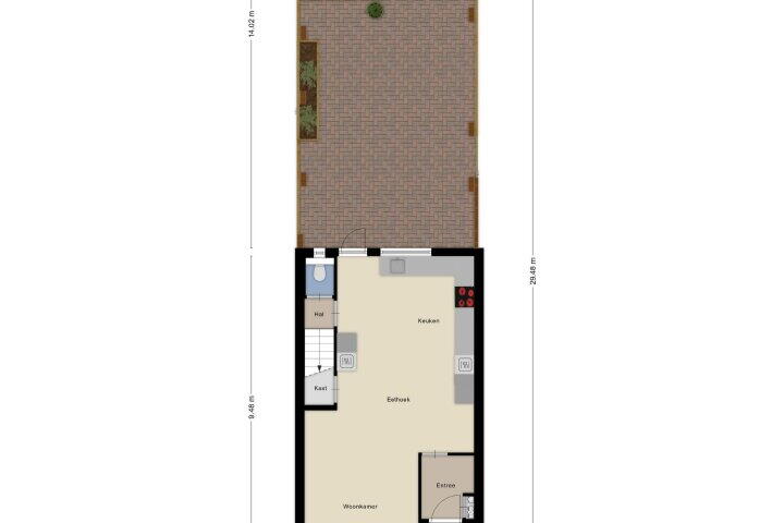 Plattegrond – Hoogmeer 2602, Wijchen