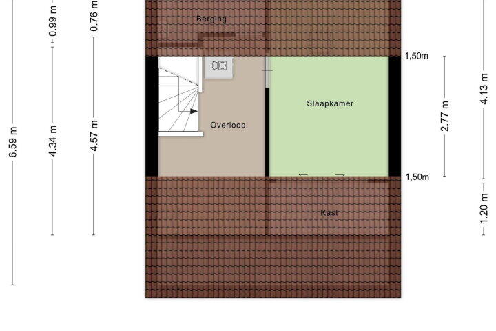 Plattegrond – Hoogmeer 2602, Wijchen