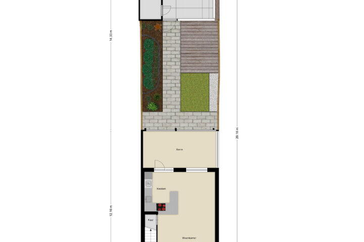 Plattegrond – Hoogmeer 2603, Wijchen