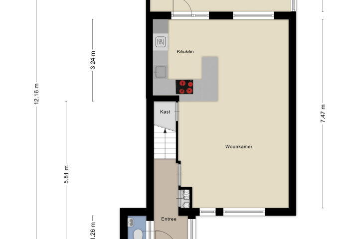 Plattegrond – Hoogmeer 2603, Wijchen