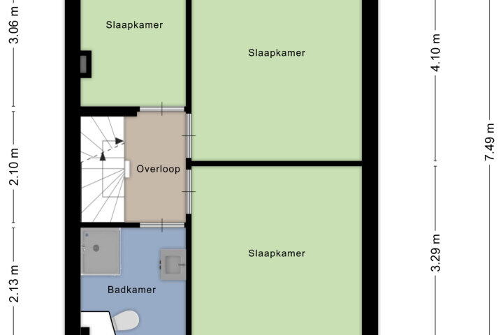 Plattegrond – Hoogmeer 2603, Wijchen