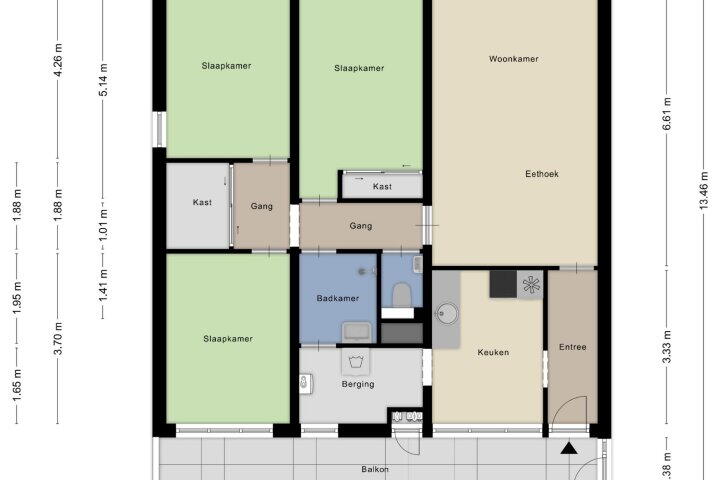 Plattegrond – Hoogoord 9, Amsterdam