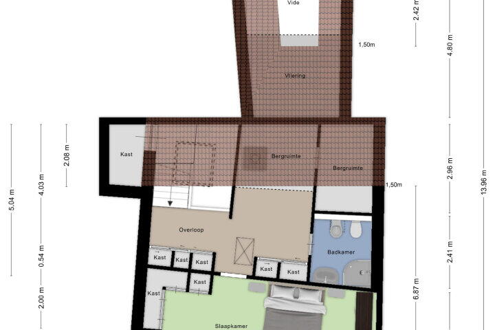Plattegrond – Hoogstraat 11, Heusden