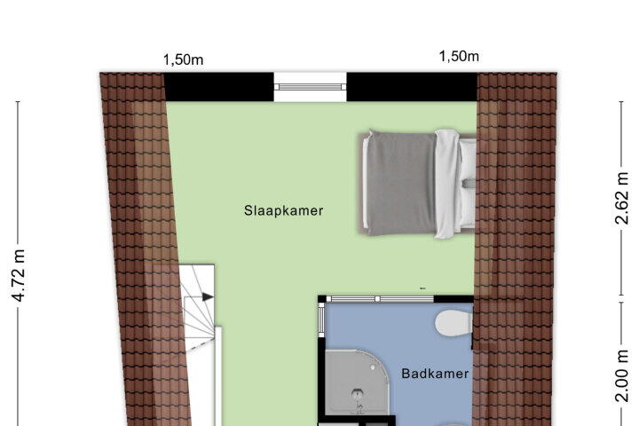 Plattegrond – Hoogstraat 11, Heusden