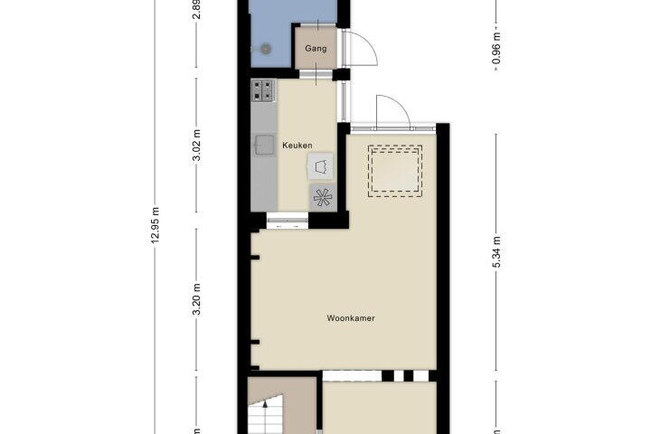 Plattegrond – Hoogstraat 112, Den Helder