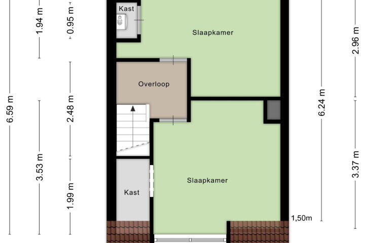 Plattegrond – Hoogstraat 112, Den Helder