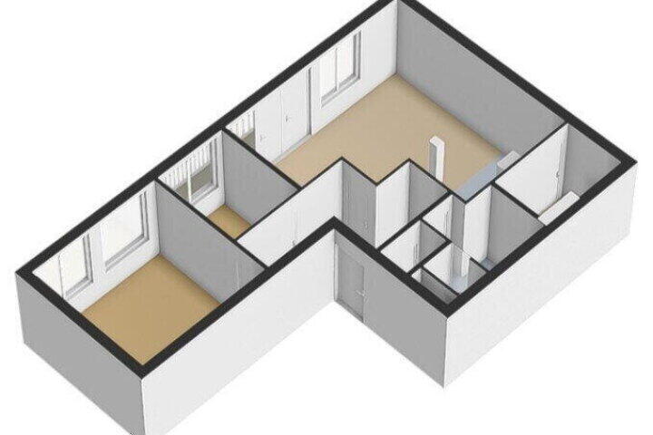 Plattegrond – Hoogstraat 15 06, Veghel