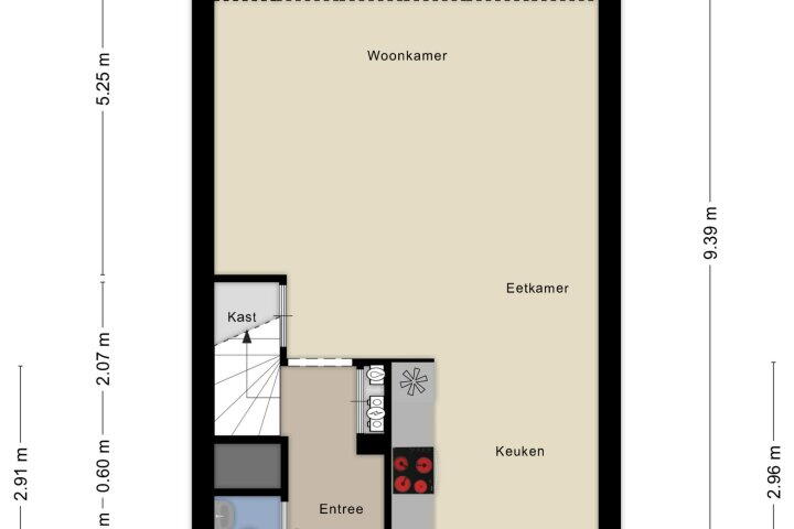 Plattegrond – Hooidamsloot 18, Lelystad