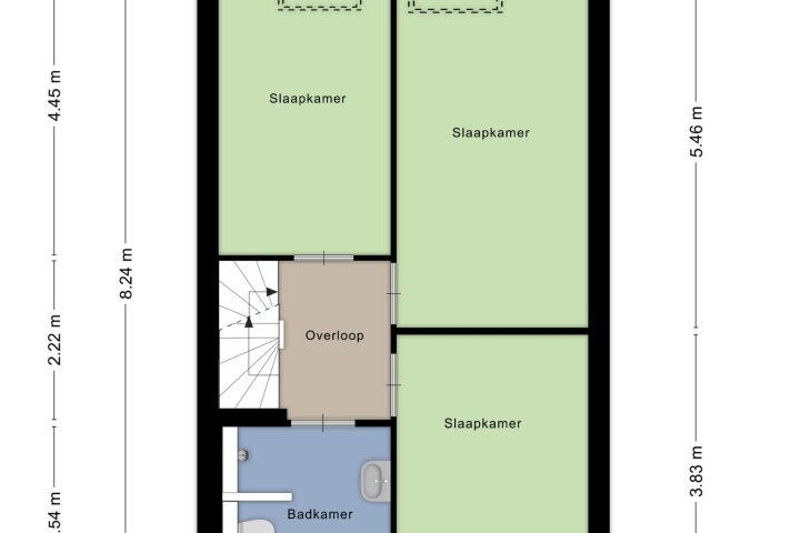 Plattegrond – Hooidamsloot 18, Lelystad