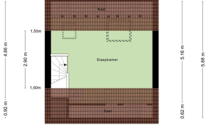 Plattegrond – Hooidamsloot 18, Lelystad