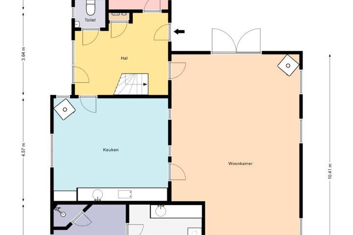 Plattegrond – Hooilanden 4, Luinjeberd