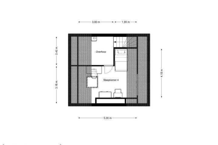Plattegrond – Hooizolder 36, Drachten